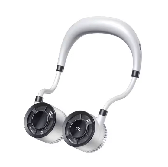 100-Speed Display Screen Neck Hanging Fan