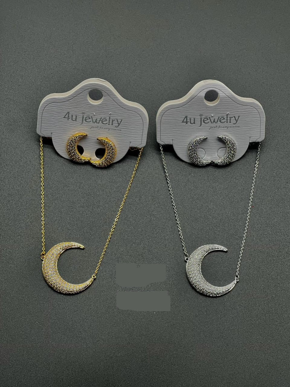 4u Jewelry - Cubic Zirconia Pendant & Earring Sets