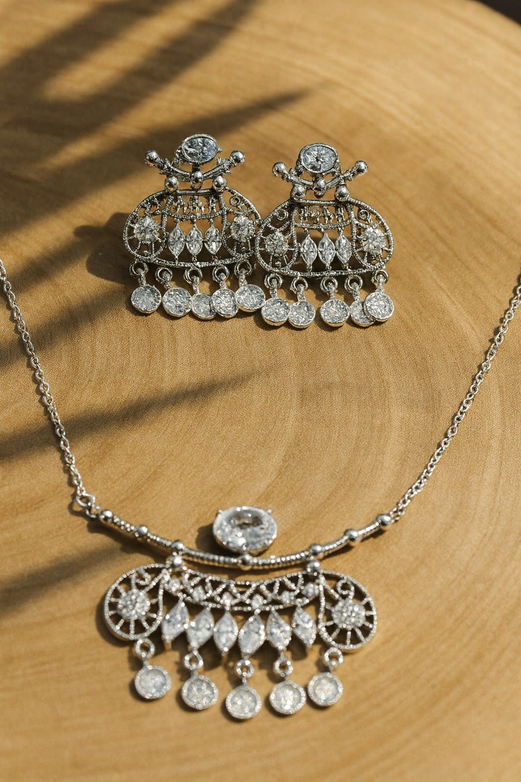 4u Jewelry - Cubic Zirconia Pendant & Earring Sets