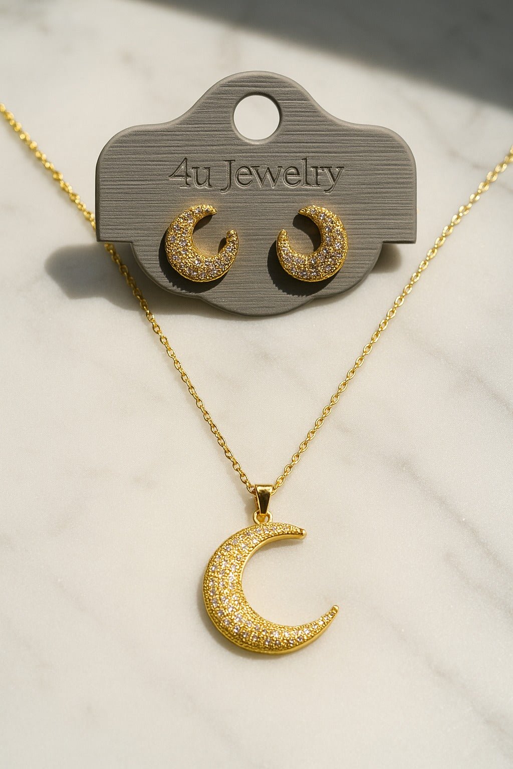 4u Jewelry - Cubic Zirconia Pendant & Earring Sets