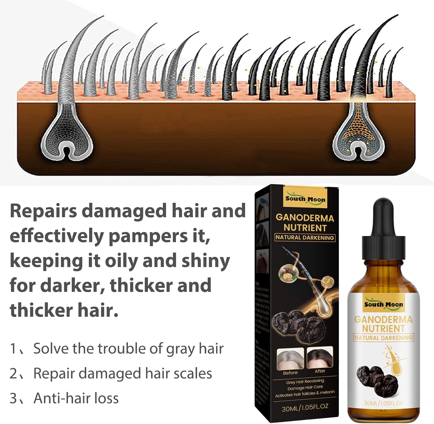 Beauty Lights Hair Darkening Batana Oil (Original)