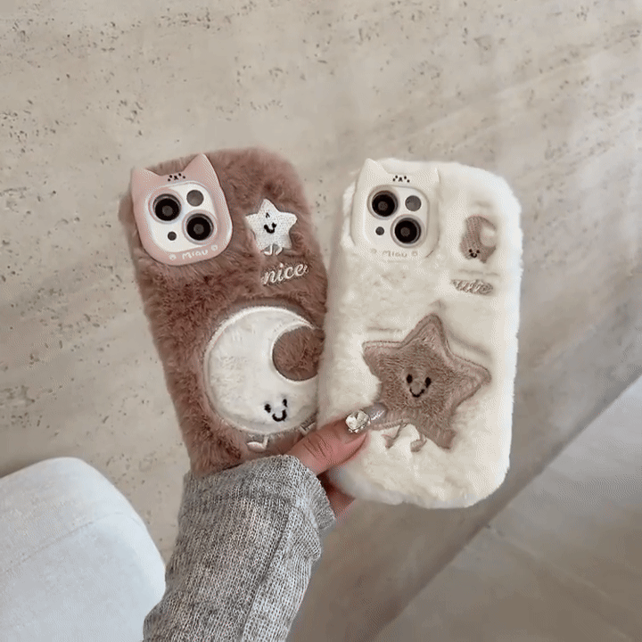 3D Furry Cartoon Phone Cases