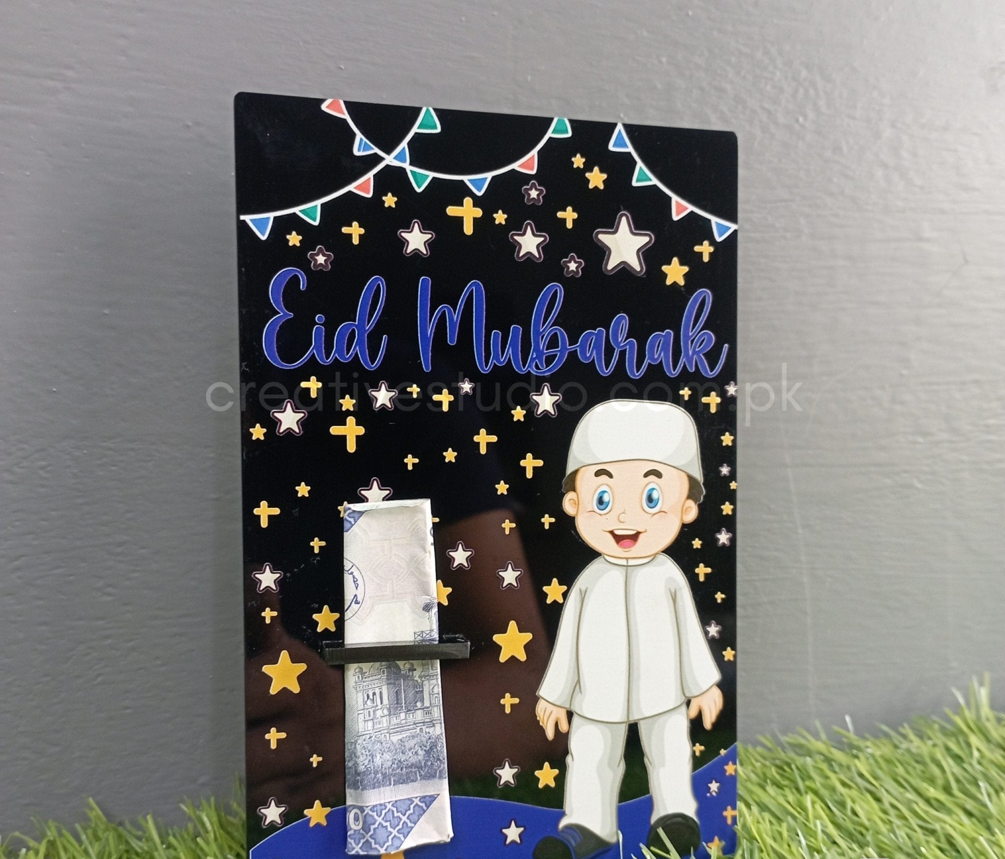 Celebrate Eid with Joy: Colorful Acrylic Eidi Envelopes for Kids – BOY